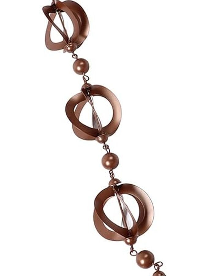 Pilipane سلسلة مطر دوارة مجوفة للحديقة 108 سم حديد زخرفي - Image 5